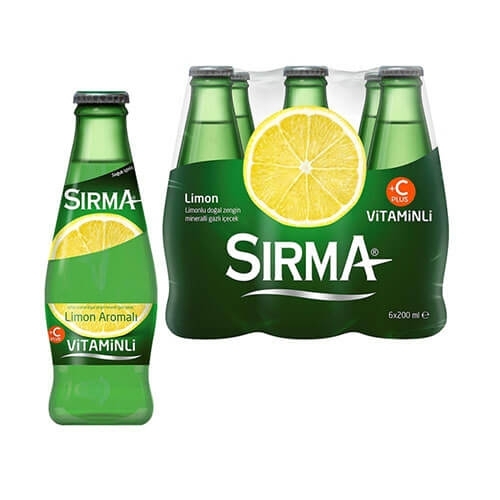 Sırma C-Plus Limonlu Maden Suyu 200 Ml 24 Lü