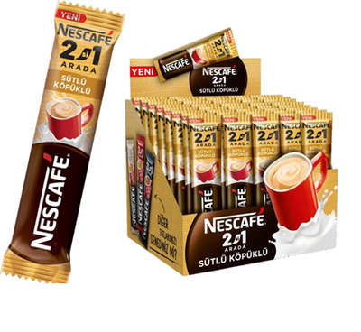 Nescafe 2si1 Arada Sütlü Köpüklü 10 Gr 48'li