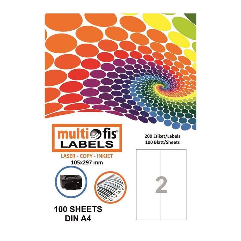 Multiofis 105X148,5 Mm Laser Etiket