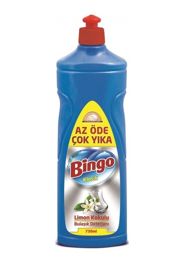 Bingo Klasik Limon Kokulu Elde Sıvı Bulaşık Deterjanı 730 ML