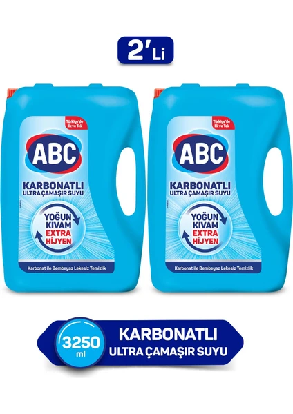 ABC Abc U ltra Çamaşır Suyu Karbonatlı 3250 ml 2'li