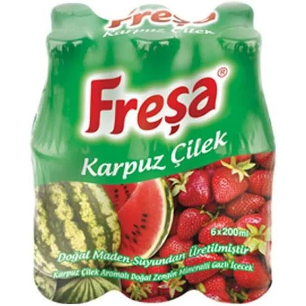 Freşa Karpuz Çilek Maden Suyu 200 Ml 6'lı