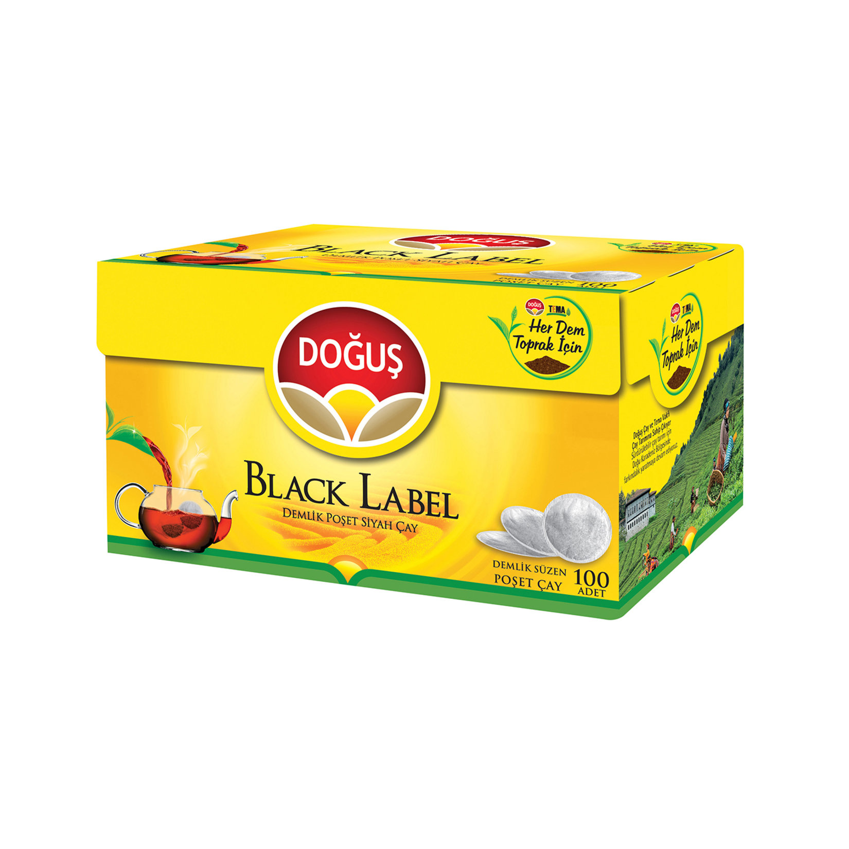 Doğuş Black Label Demlik Poşet Çay 100'Lü 320 Gr