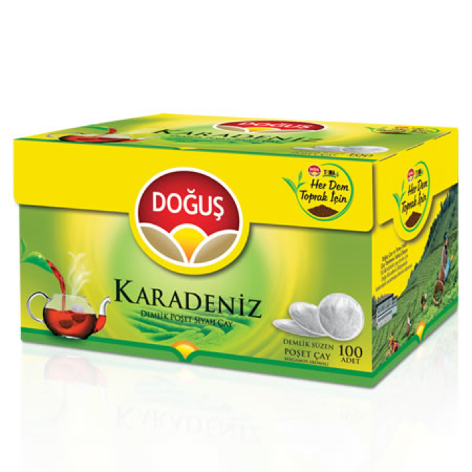 Doğuş Karadeniz Demlik Poşet Çay 100'Lü 320 Gr