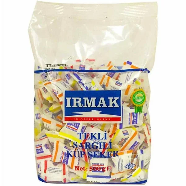 Irmak Tekli Sargılı 500 Gr Küp Şeker