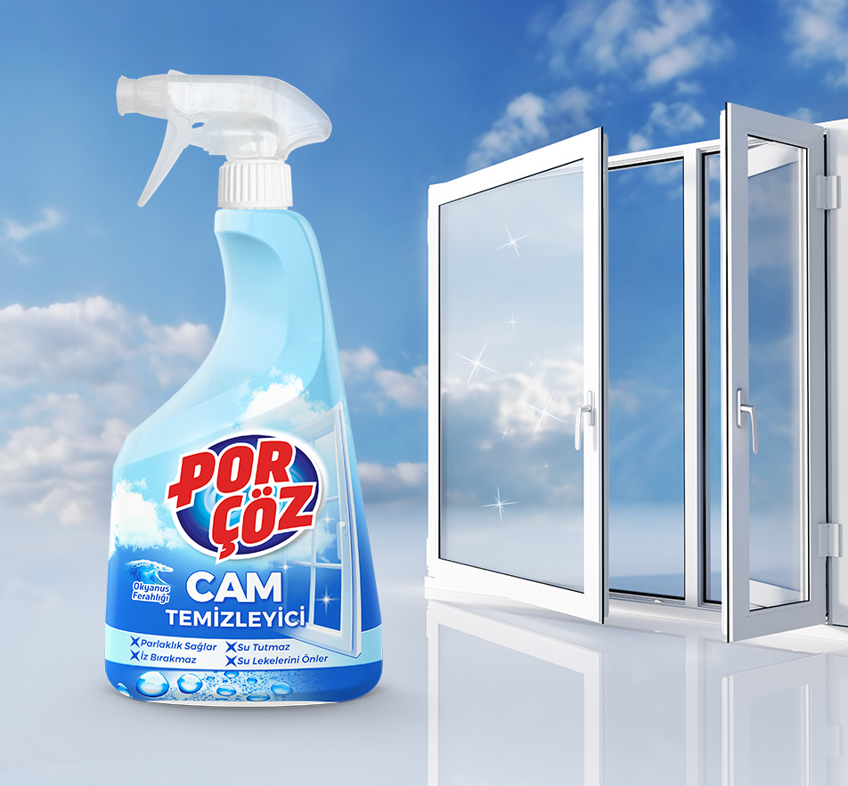 Porçöz Cam Temizleyici 500 Ml