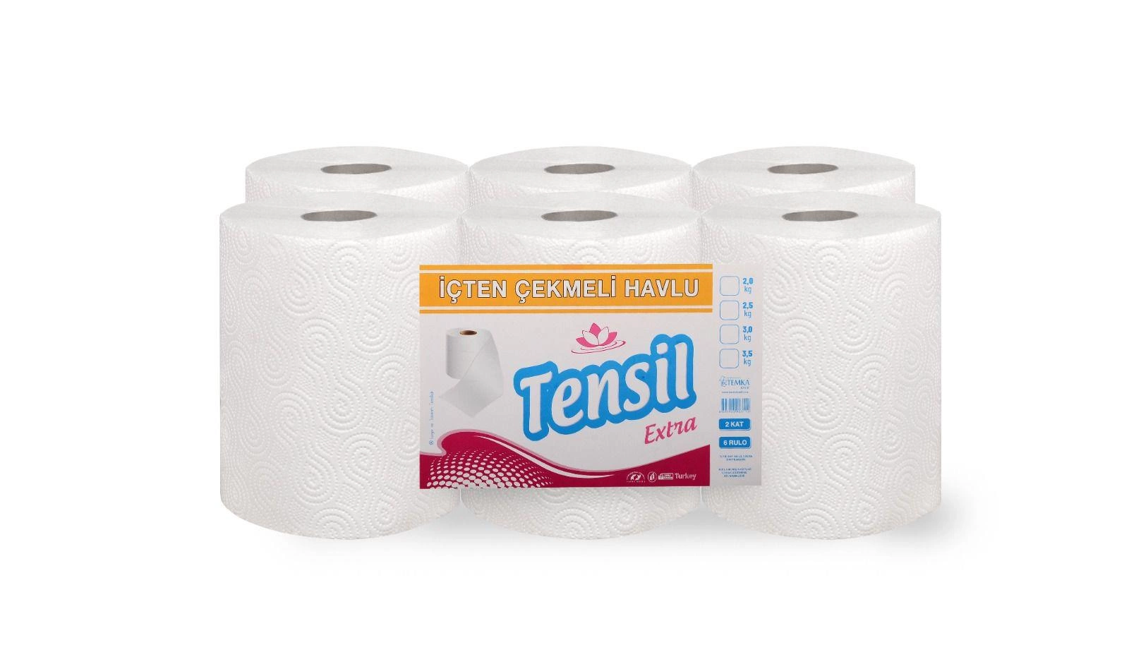 TENSİL İÇTEN ÇEKMELİ HAVLU 21 CM - 2,5 KG 